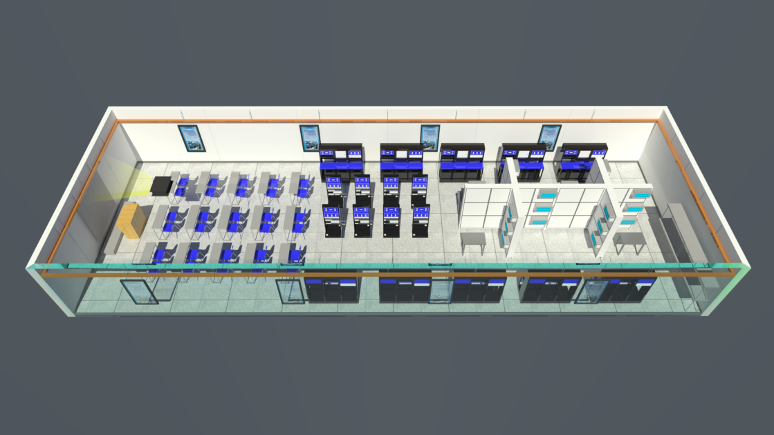 建筑智能化工程实训室效果图