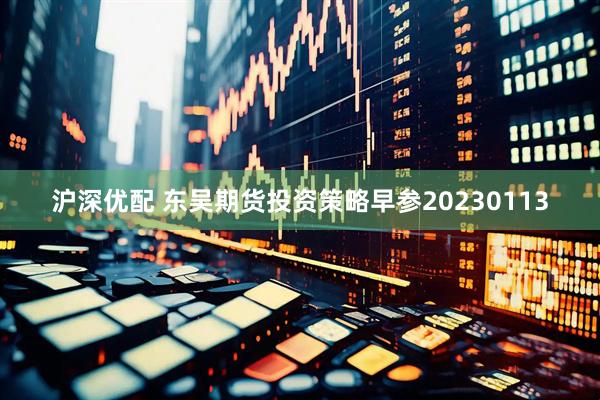 沪深优配 东吴期货投资策略早参20230113